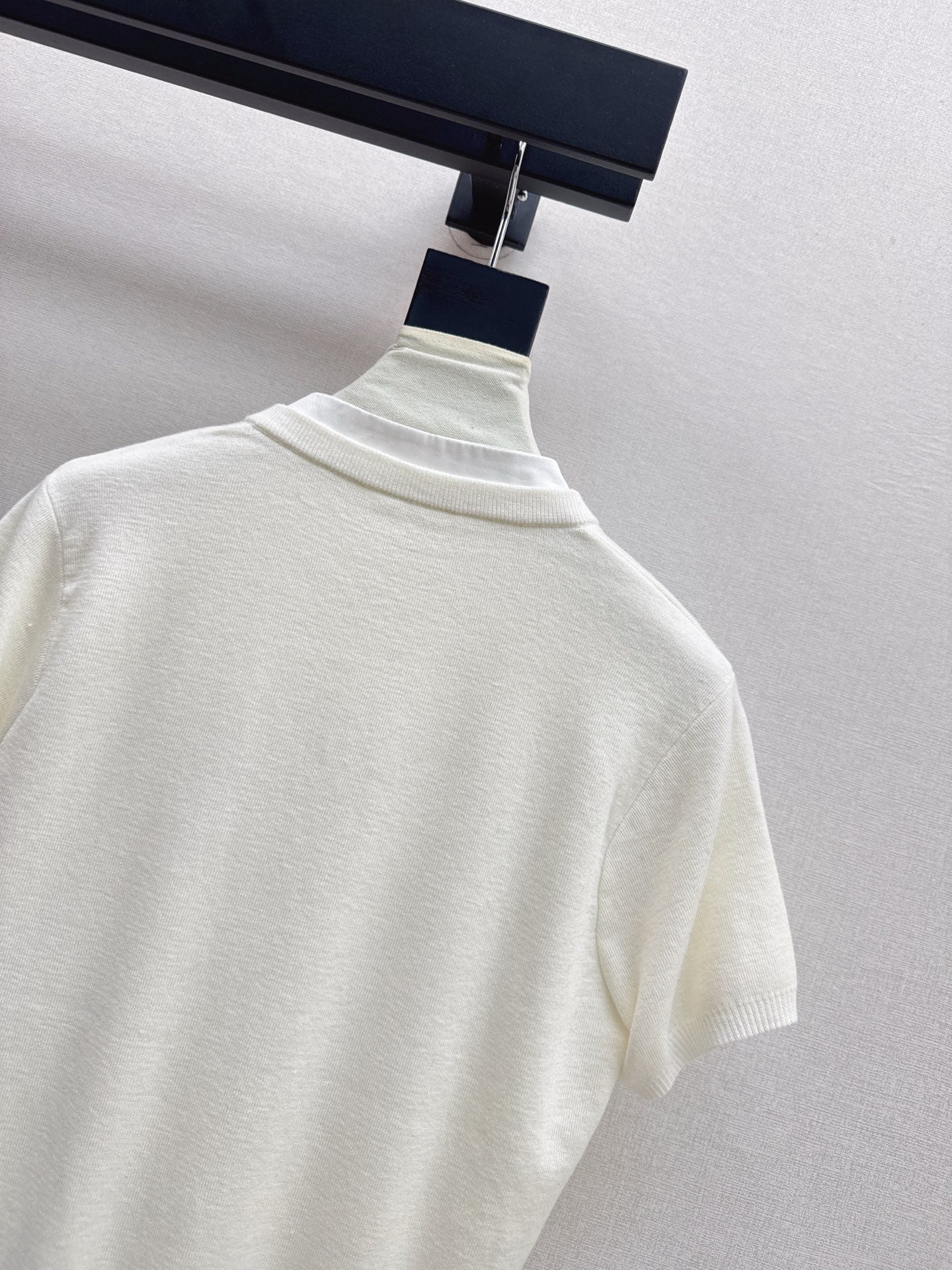 25fw new camellia knitted short sleeves