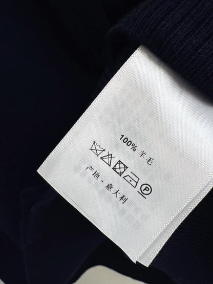 25fw new camellia fake two-piece knitted cardigan