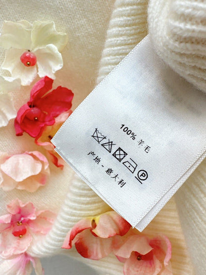 25fw new wool flower sling with cardigan top set