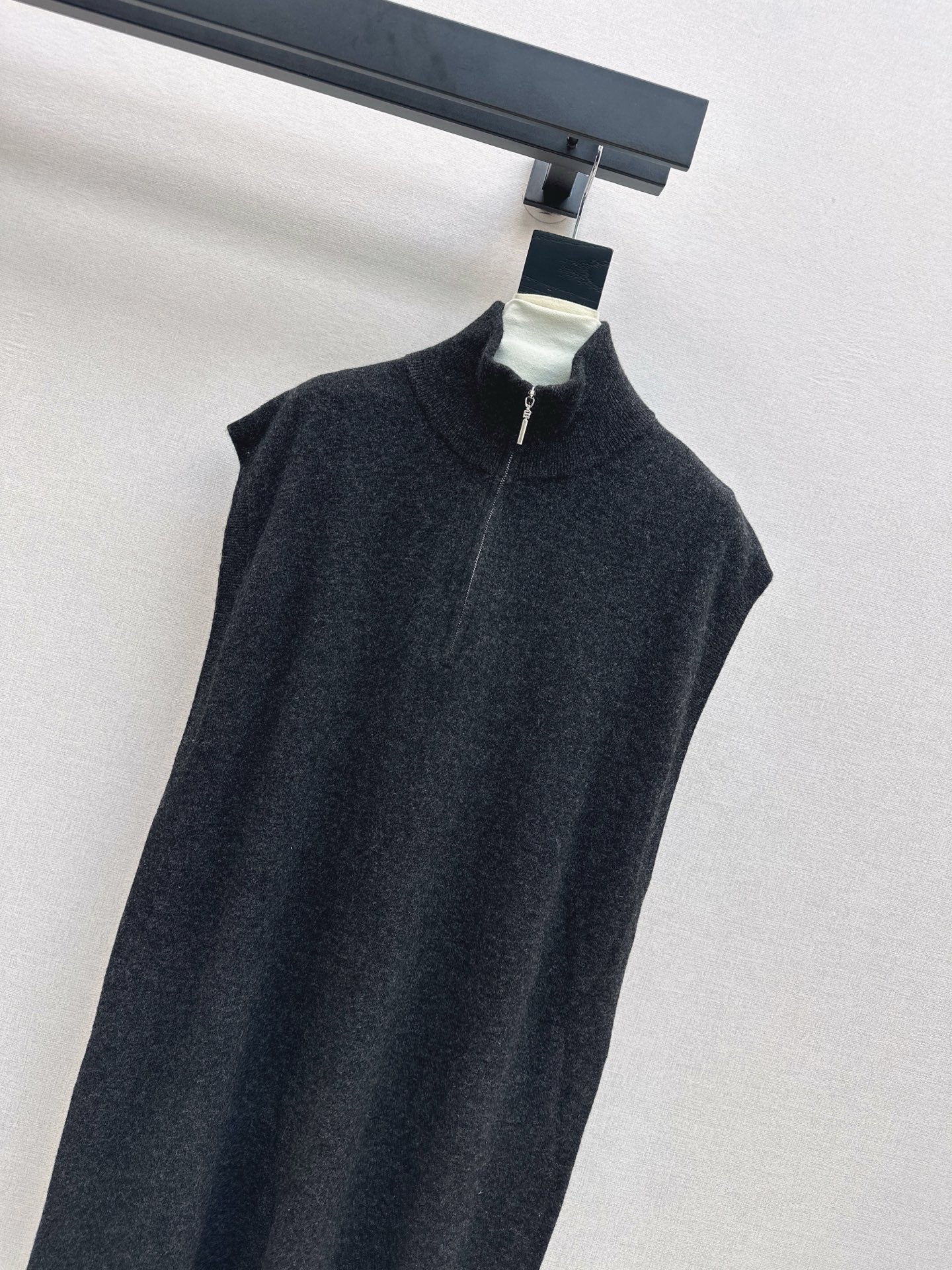 25fw new round neck wool dress