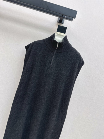 25fw new round neck wool dress