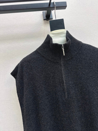 25fw new round neck wool dress