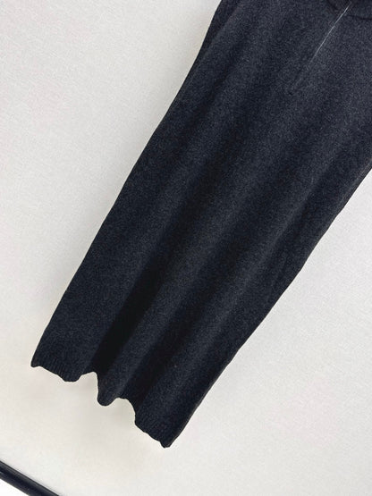 25fw new round neck wool dress