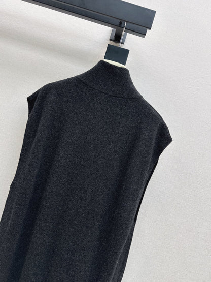 25fw new round neck wool dress