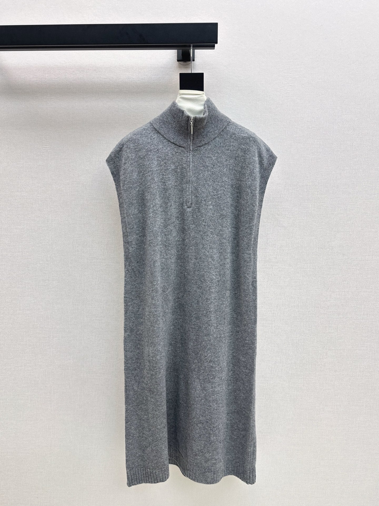 25fw new round neck wool dress