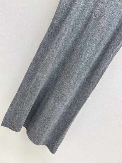 25fw new round neck wool dress