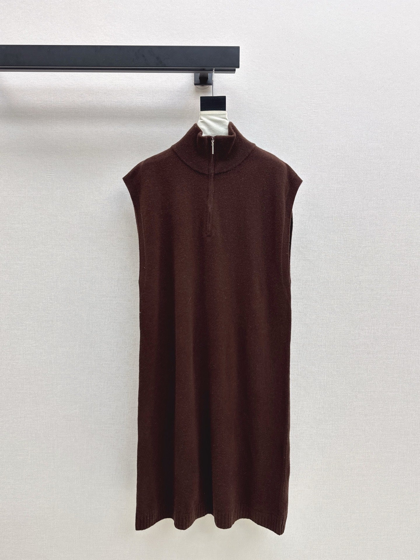 25fw new round neck wool dress