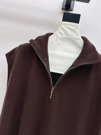 25fw new round neck wool dress