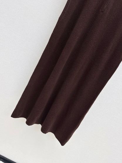 25fw new round neck wool dress