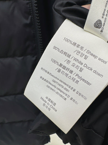 25fw new wool stitching down jacket