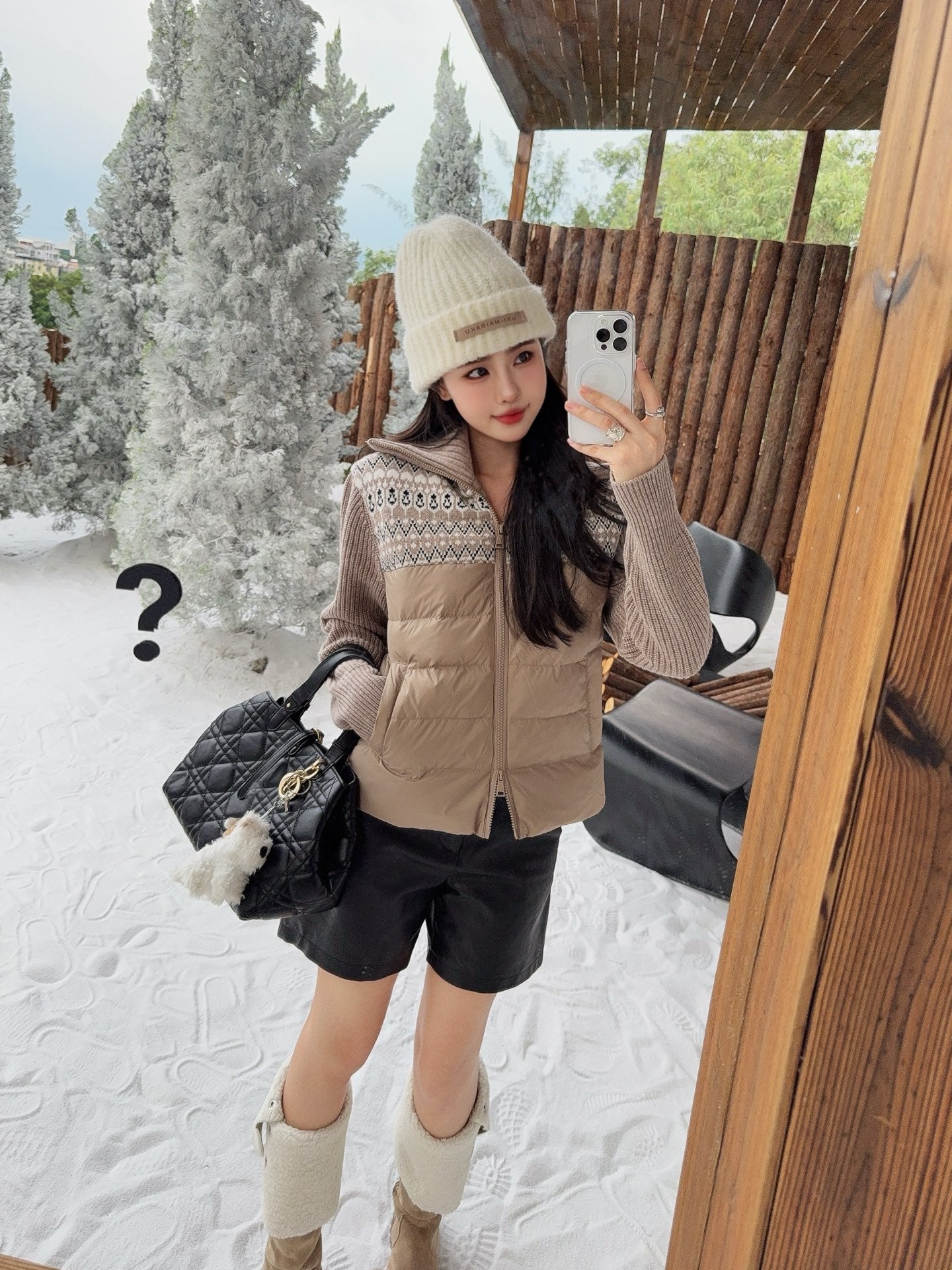 25fw new wool stitching down jacket