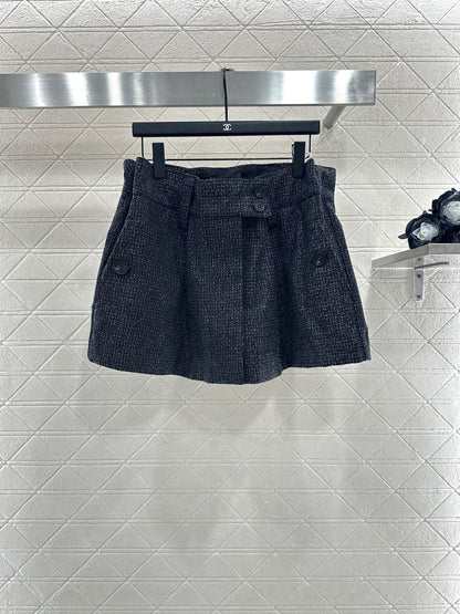 25fw new plaid woven shorts