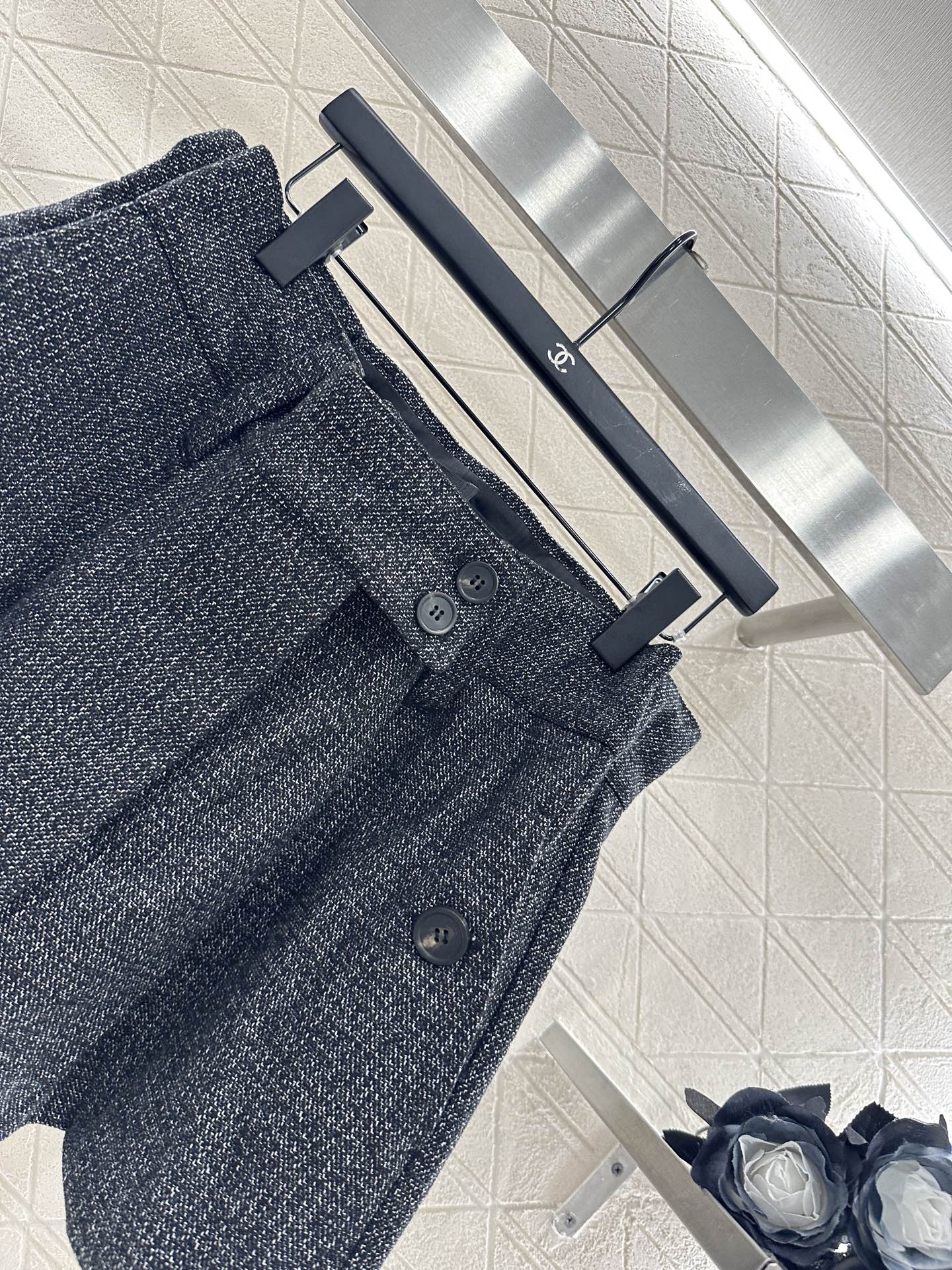 25fw new plaid woven shorts