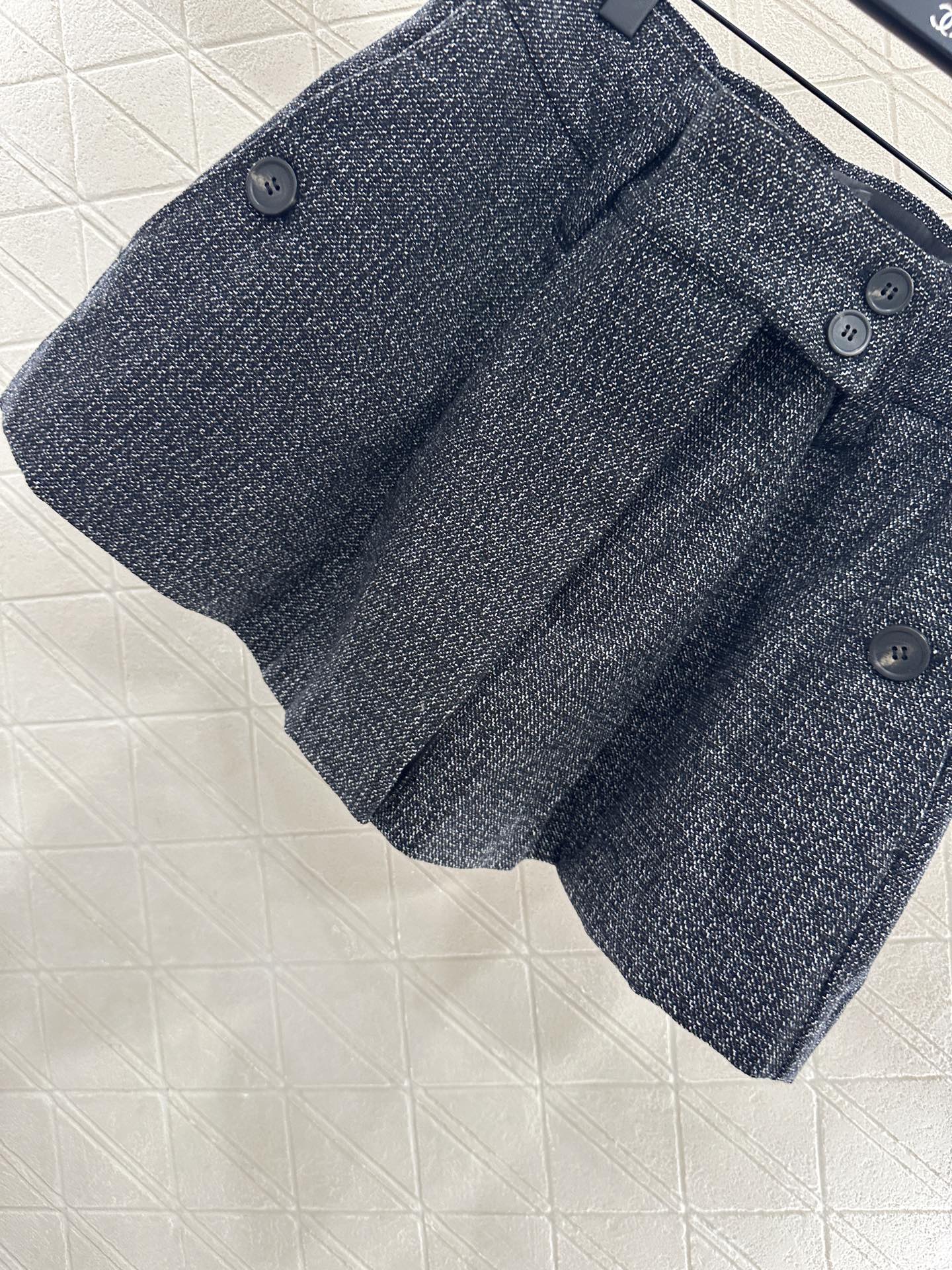 25fw new plaid woven shorts