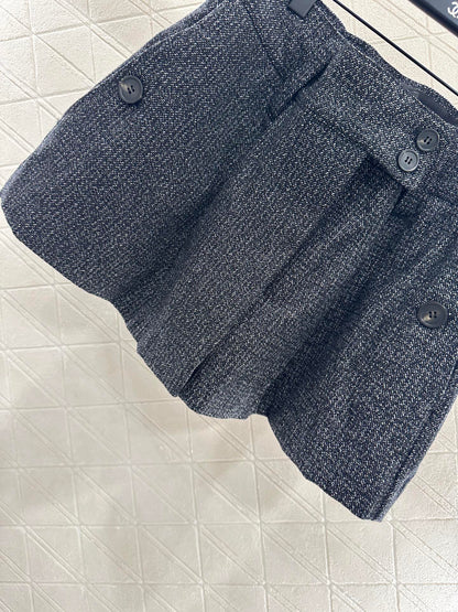 25fw new plaid woven shorts