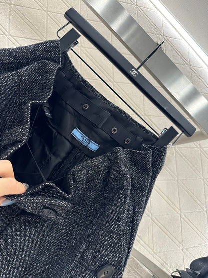 25fw new plaid woven shorts