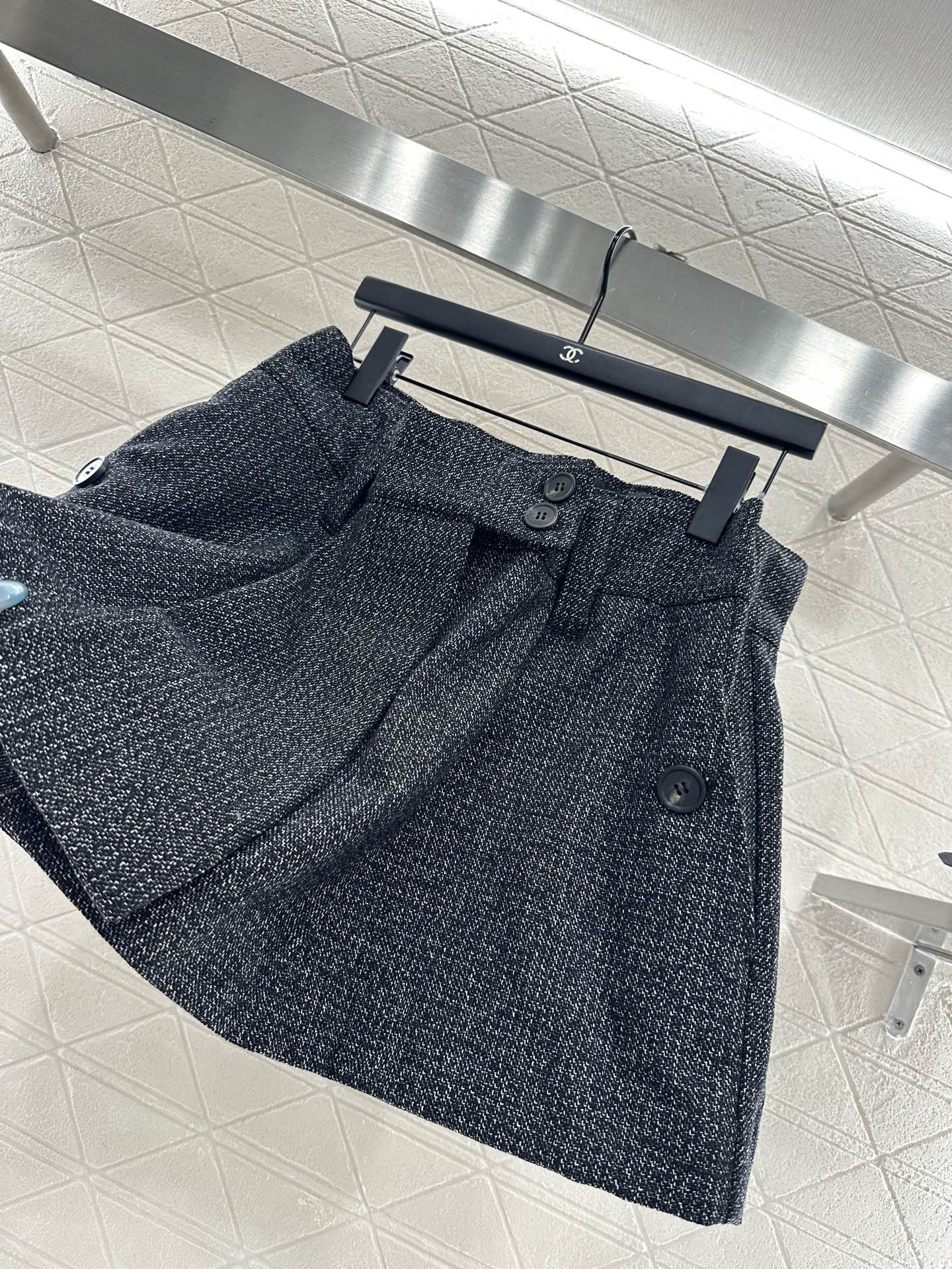 25fw new plaid woven shorts