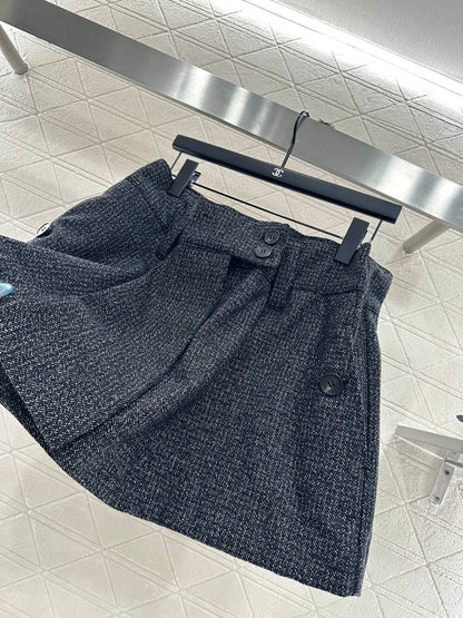 25fw new plaid woven shorts