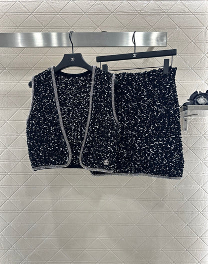 25fw Rhinestone binding edge knitting set