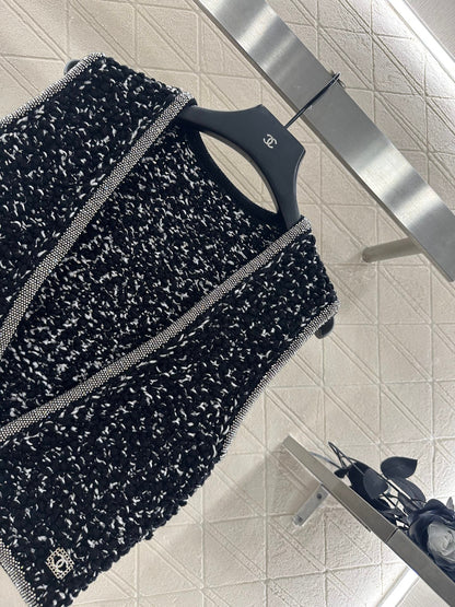 25fw Rhinestone binding edge knitting set