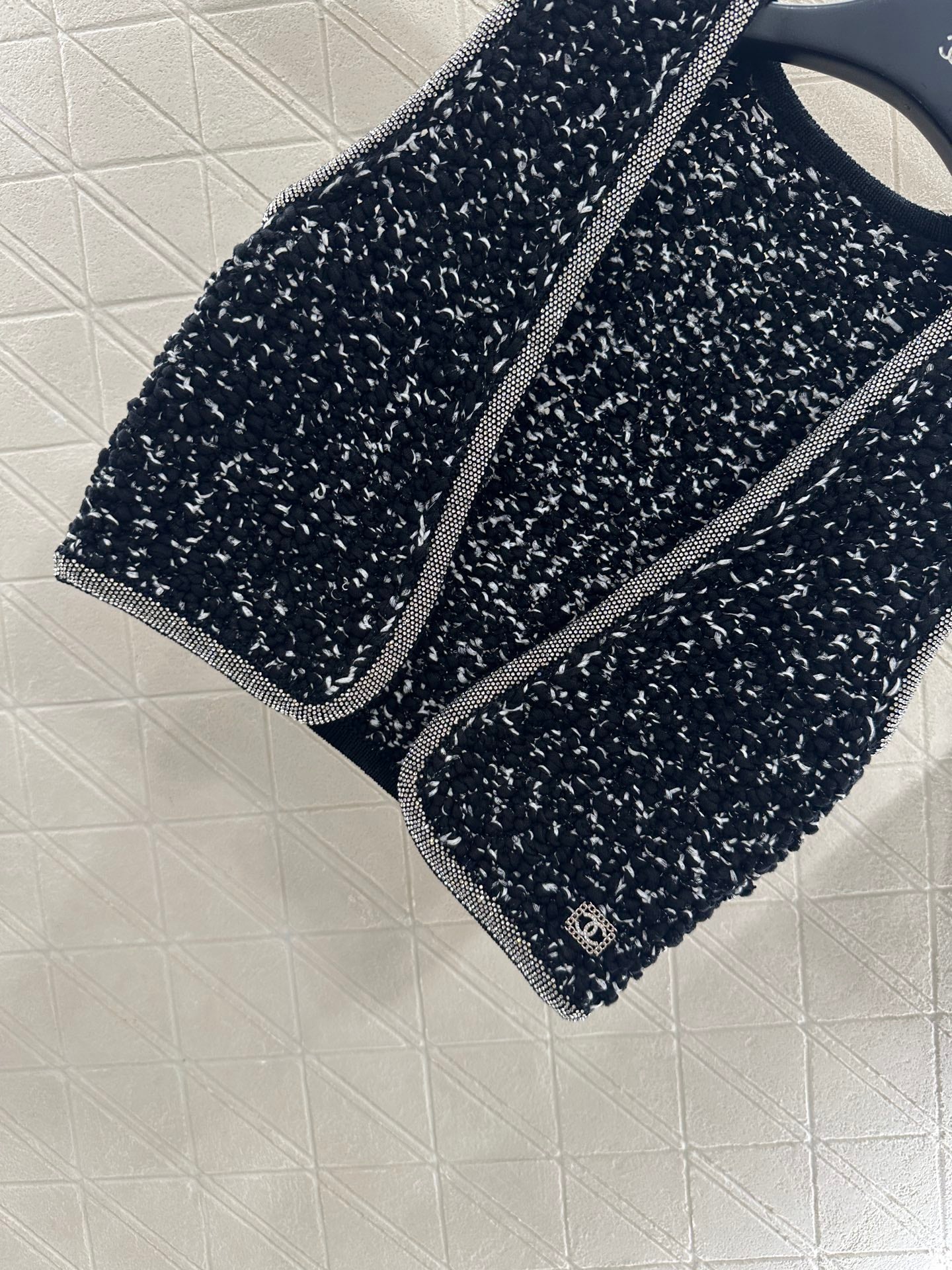 25fw Rhinestone binding edge knitting set