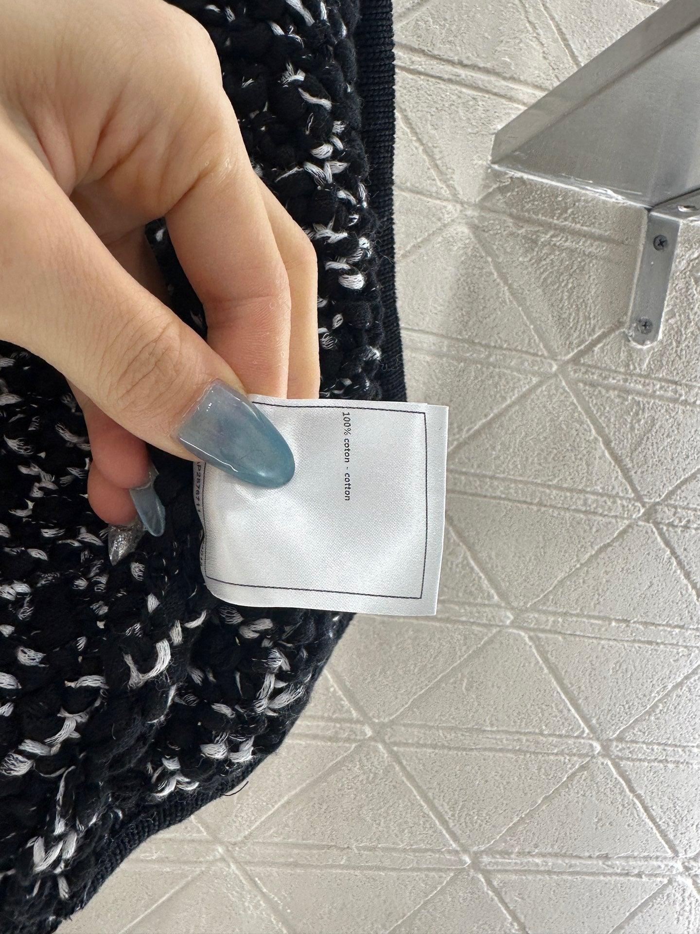 25fw Rhinestone binding edge knitting set