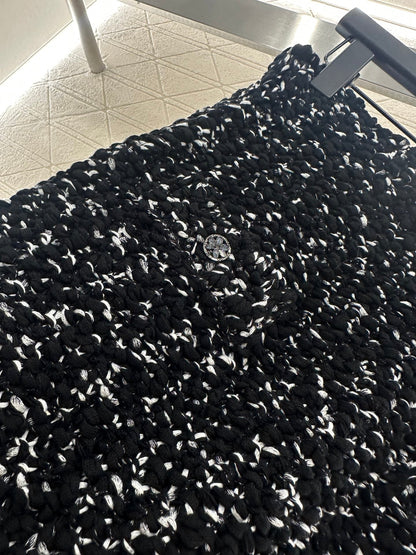 25fw Rhinestone binding edge knitting set