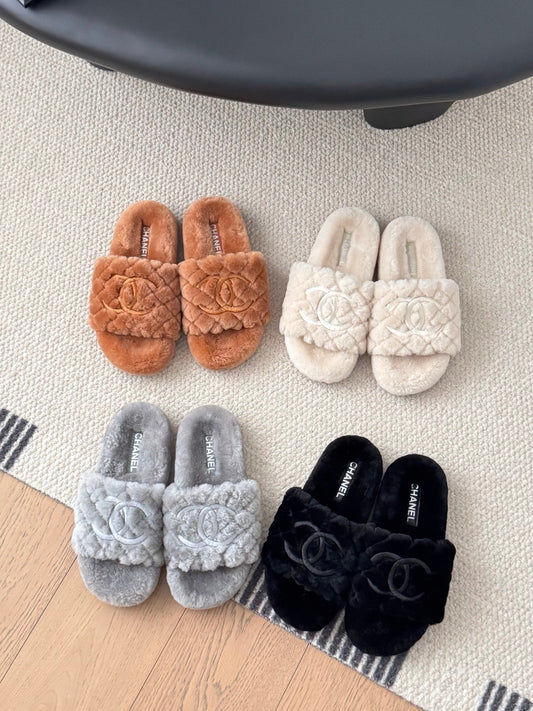 25K new fur slippers