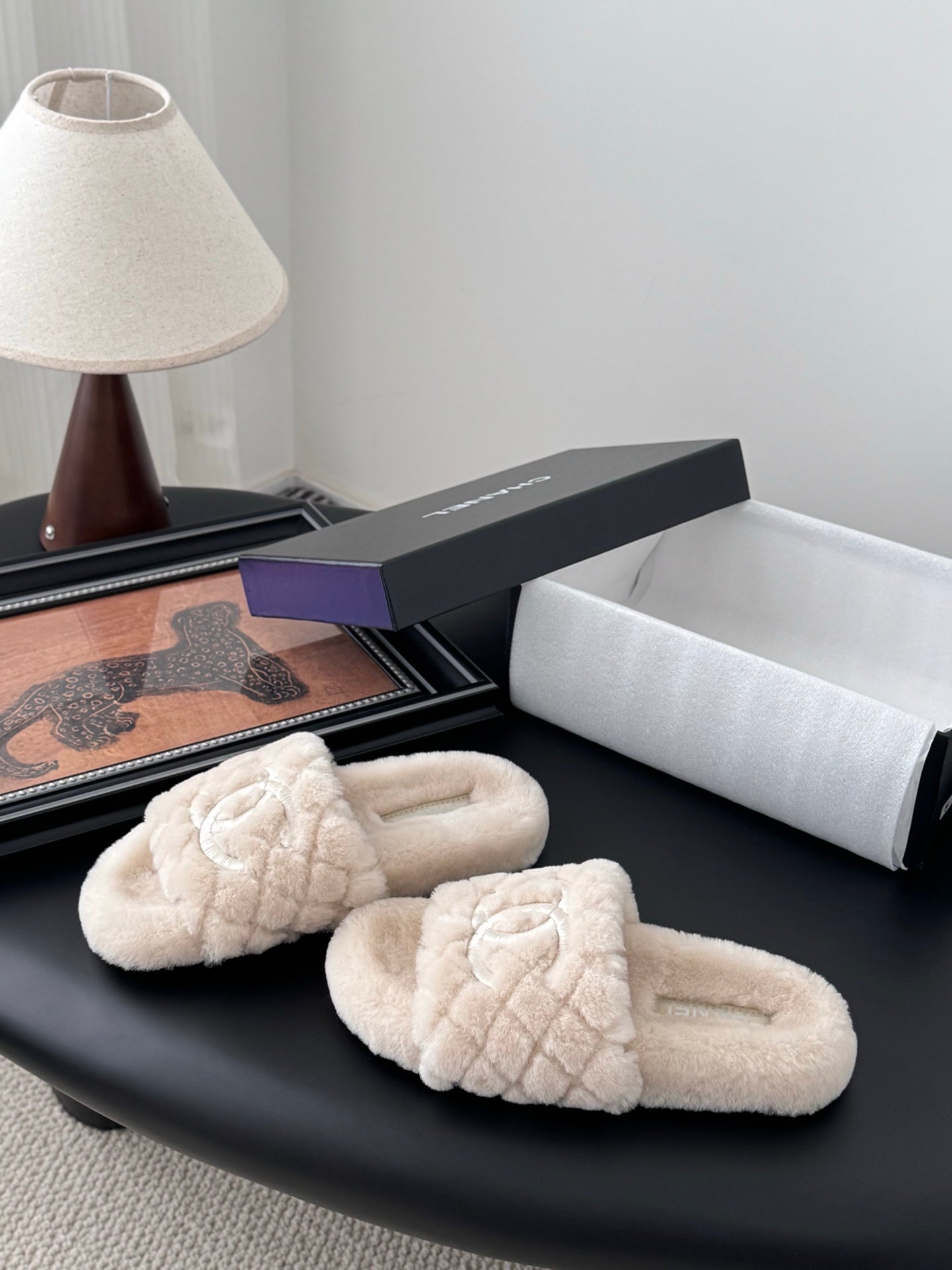 25K new fur slippers