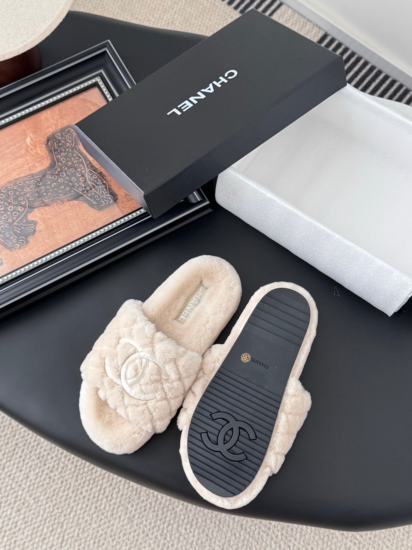 25K new fur slippers