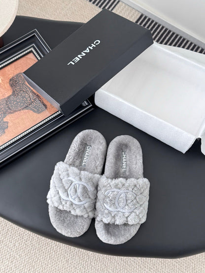 25K new fur slippers