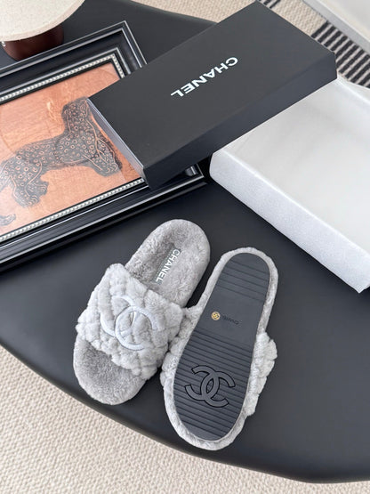 25K new fur slippers