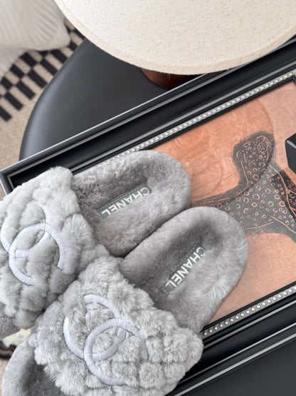 25K new fur slippers