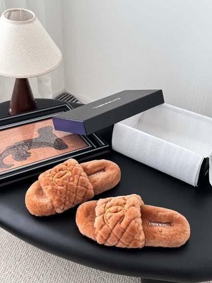 25K new fur slippers