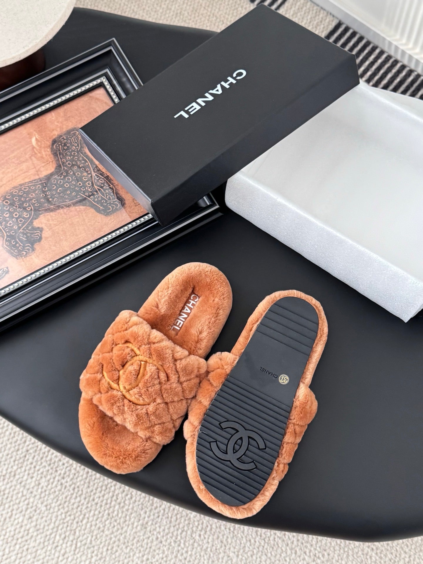 25K new fur slippers