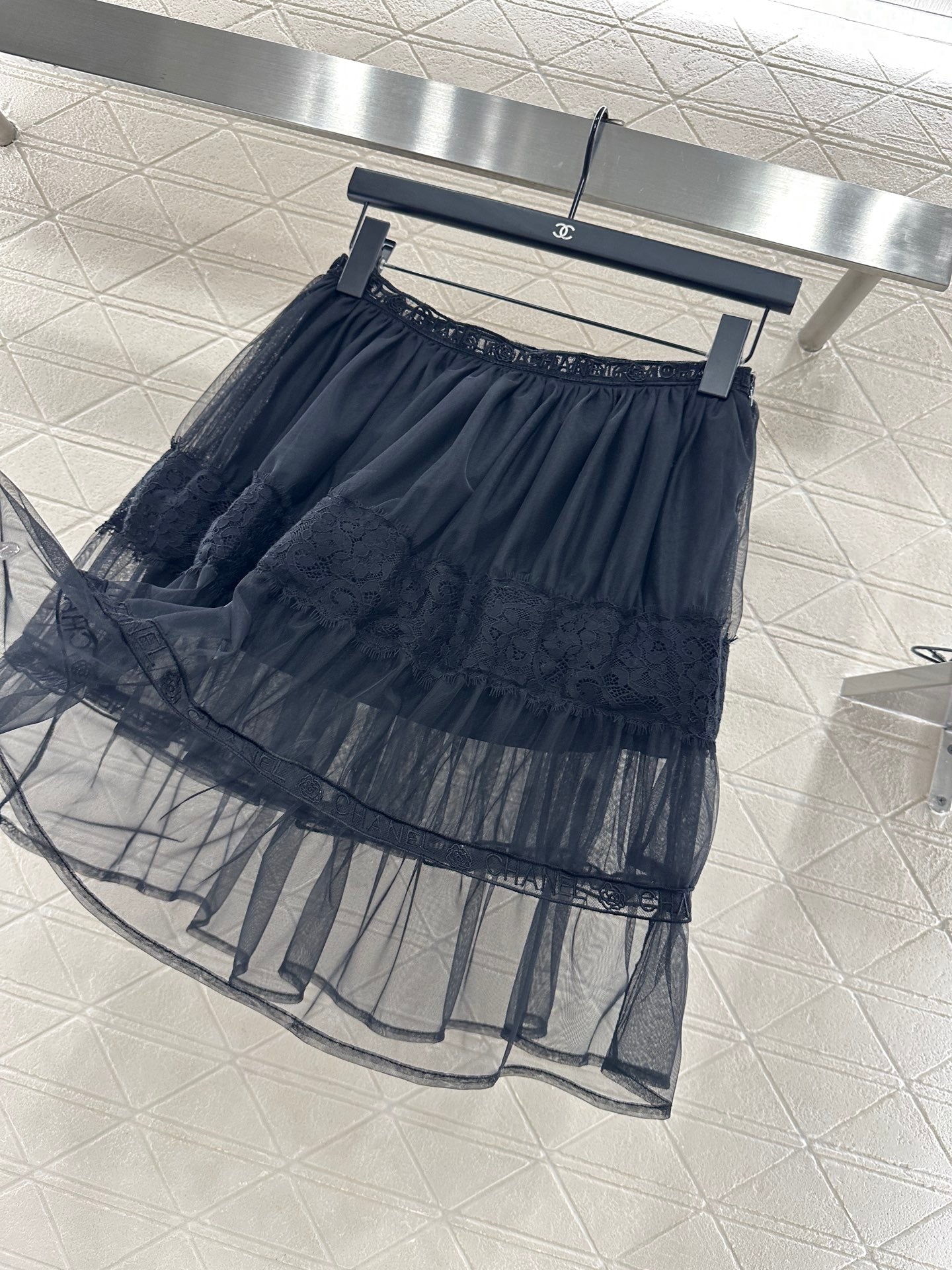 25fw new high waist cake tulle skirt