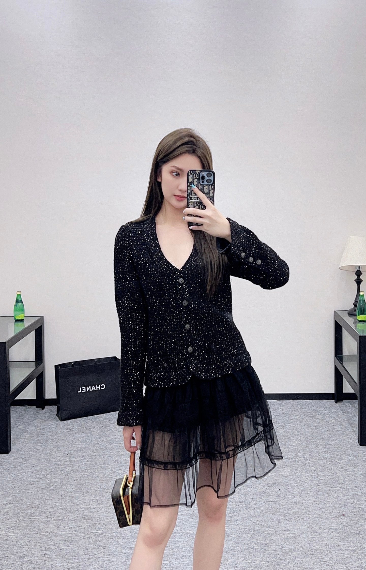 25fw new high waist cake tulle skirt