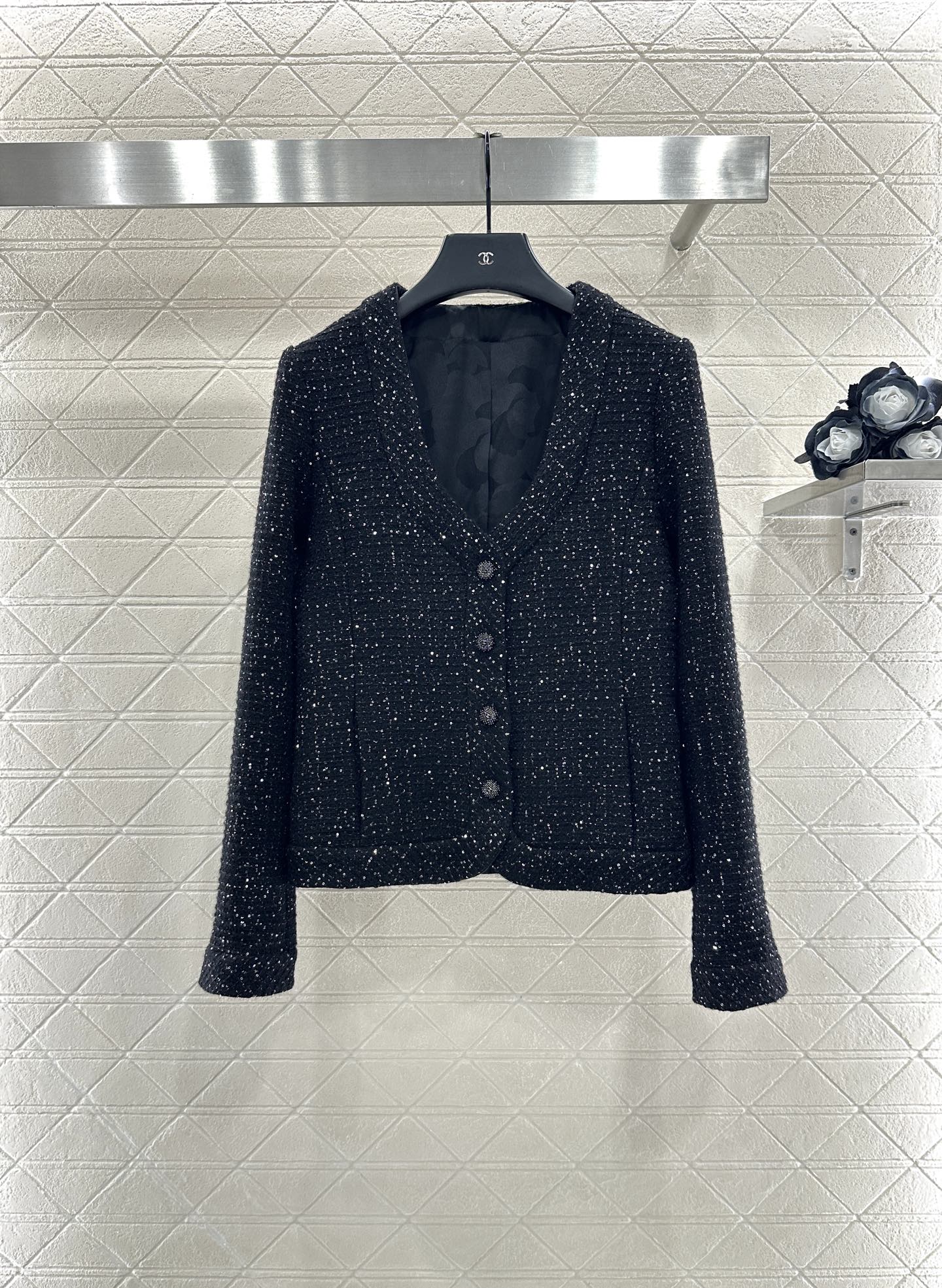 25fw new plaid woven dress jacket