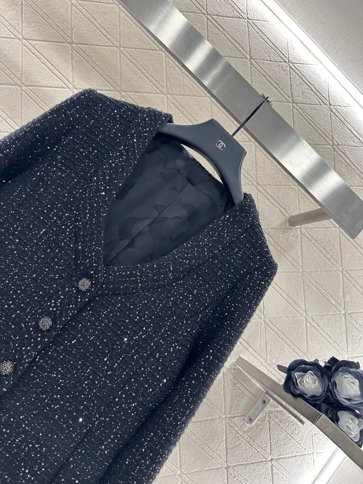 25fw new plaid woven dress jacket