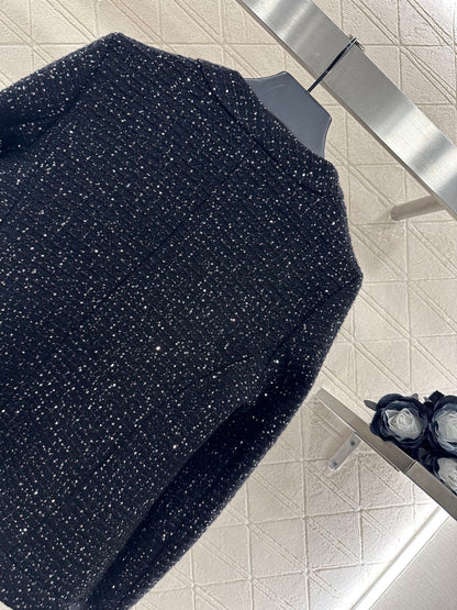 25fw new plaid woven dress jacket