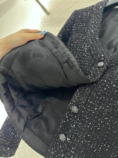 25fw new plaid woven dress jacket