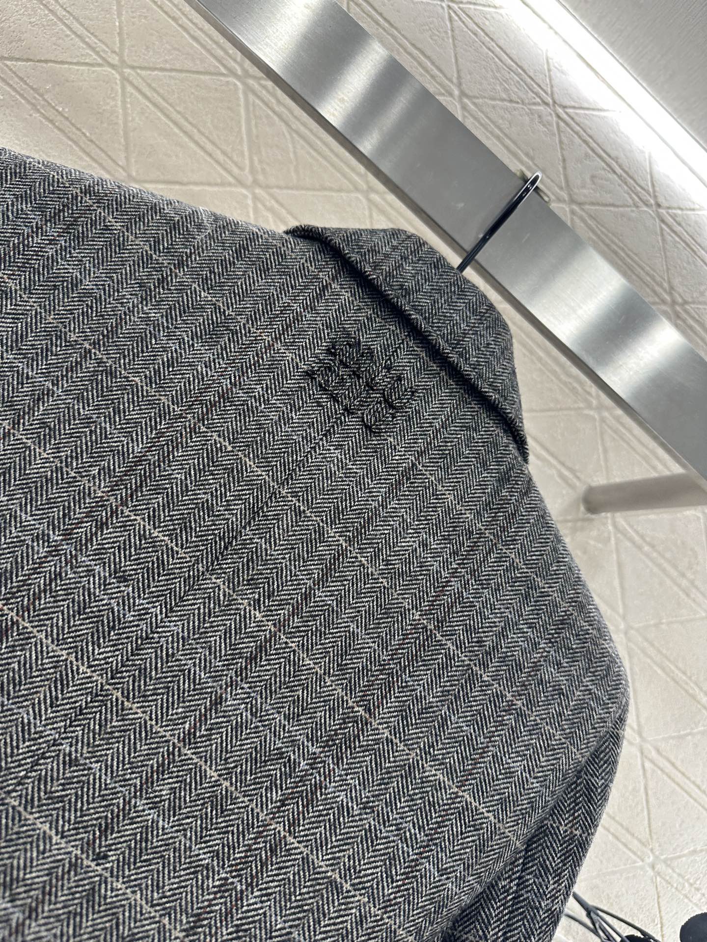 25fw new lapel plaid suit jacket