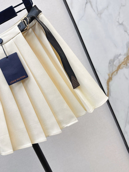 25fw new wool pleated skirt