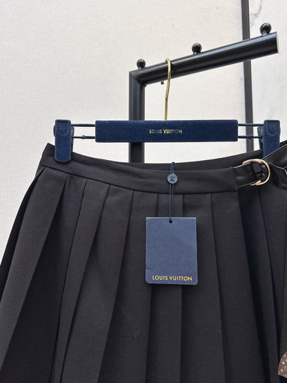 25fw new wool pleated skirt