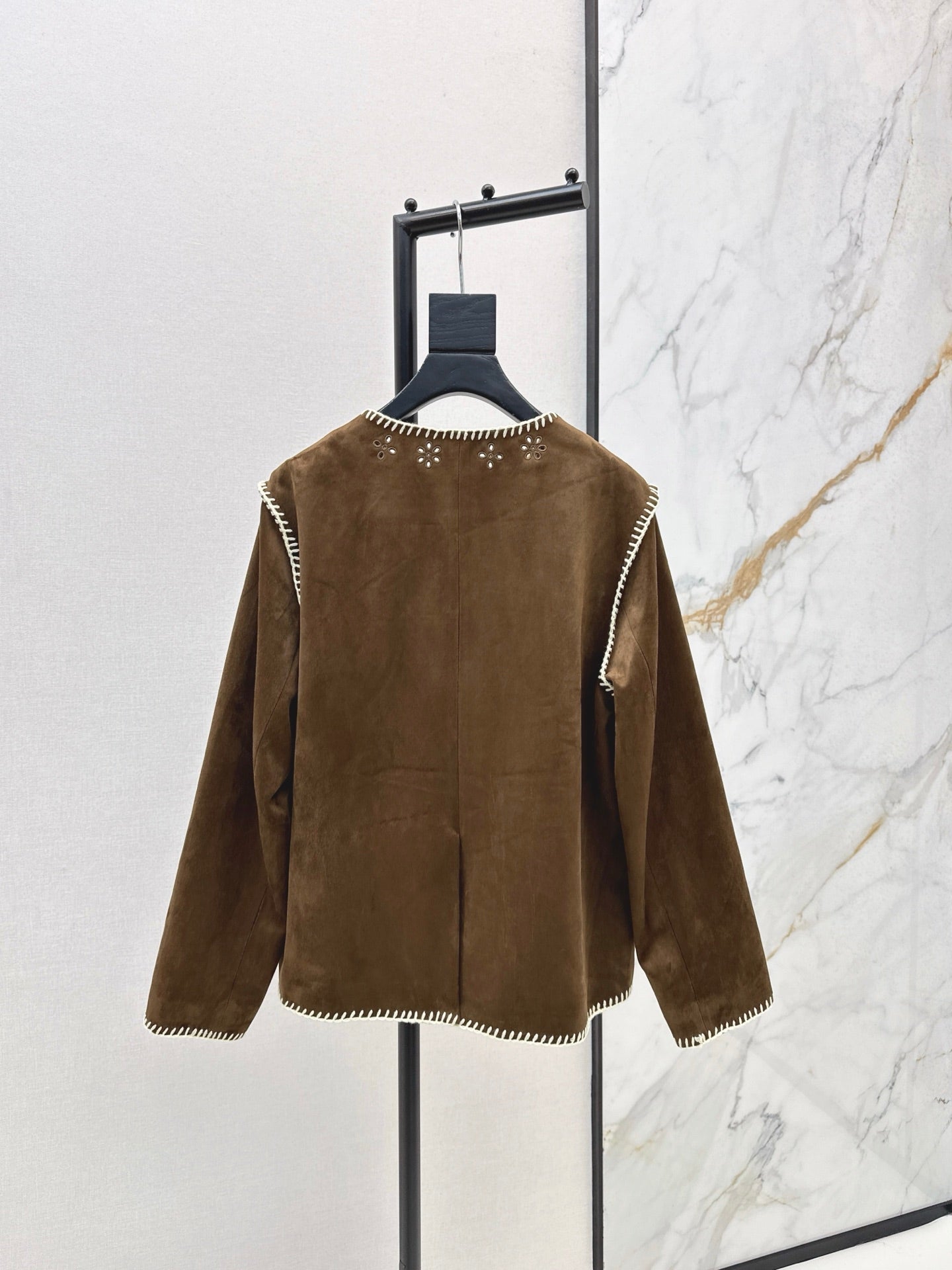 25fw new retro imitation suede jacket