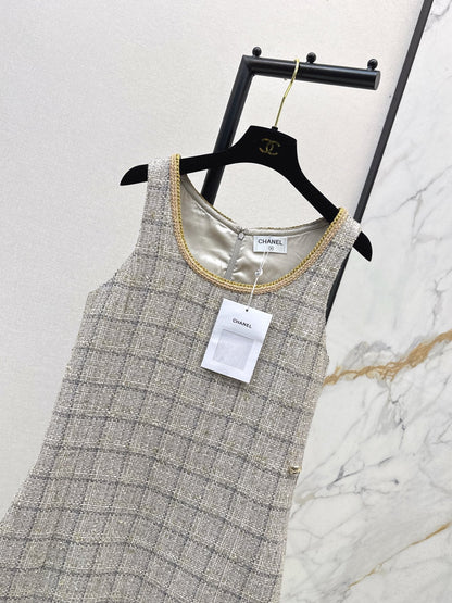 25fw new sleeveless woven dress