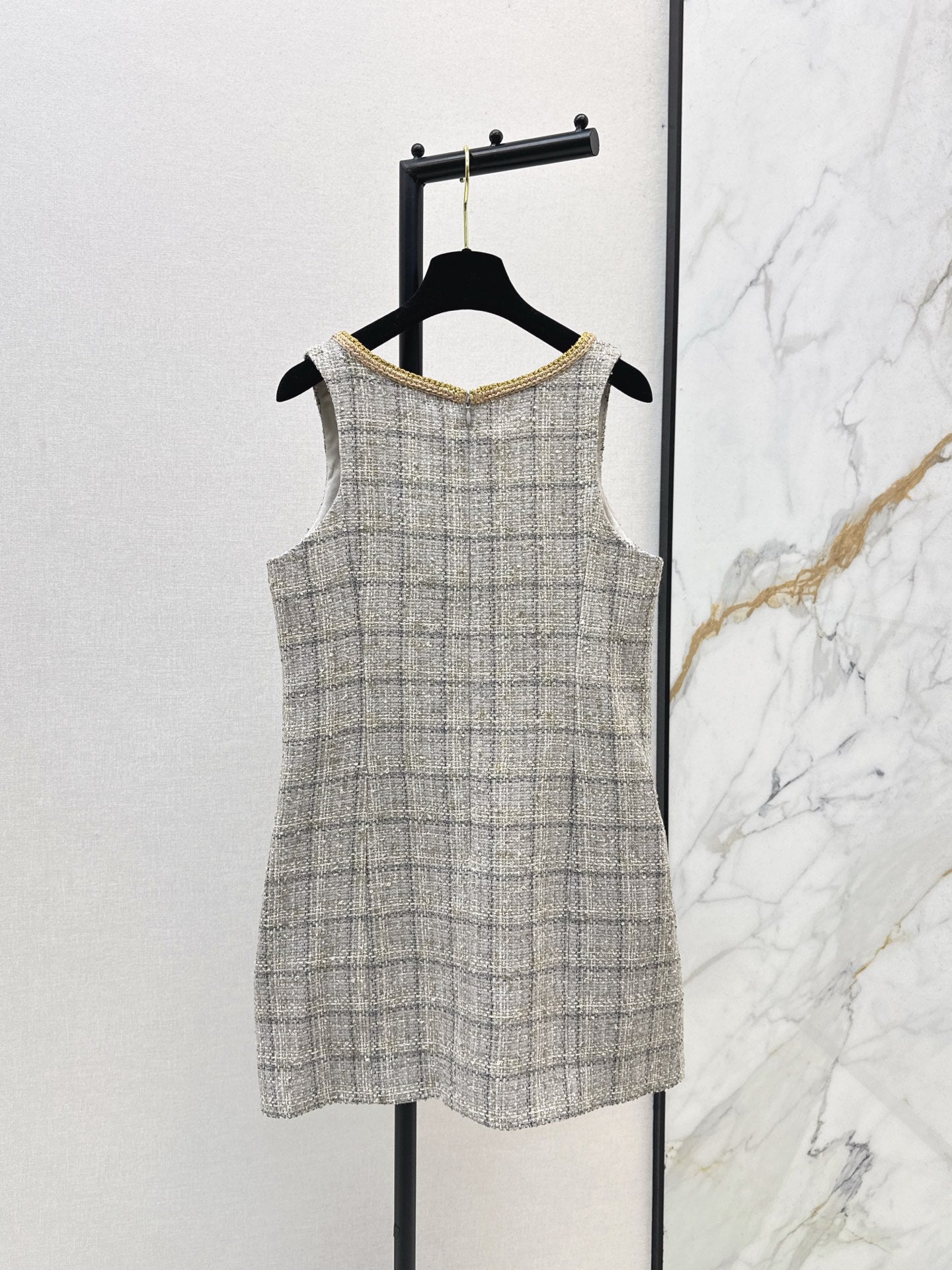 25fw new sleeveless woven dress