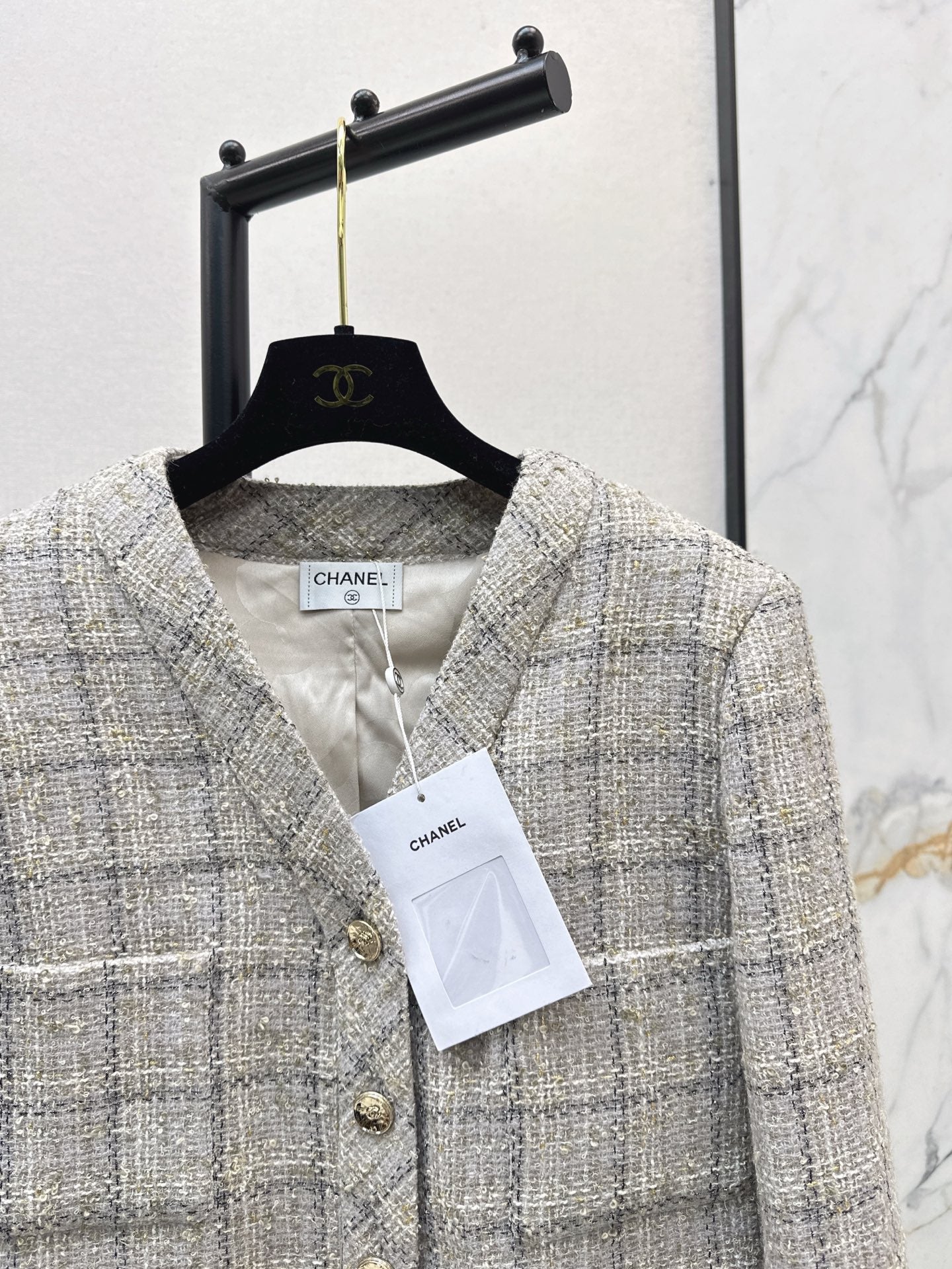 25fw new V-neck woven jacket