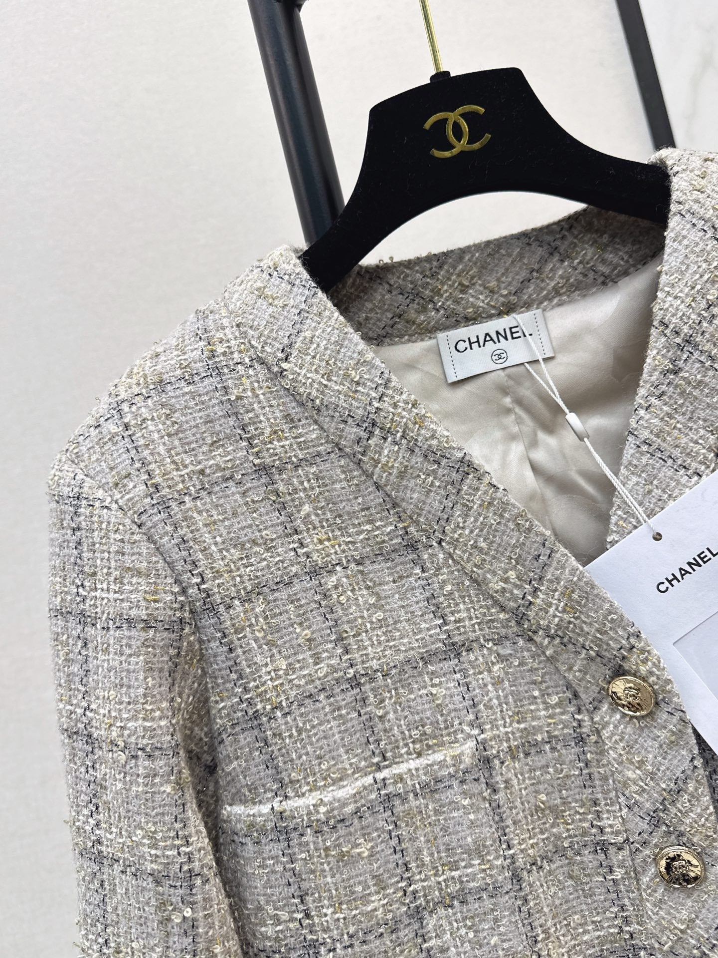 25fw new V-neck woven jacket