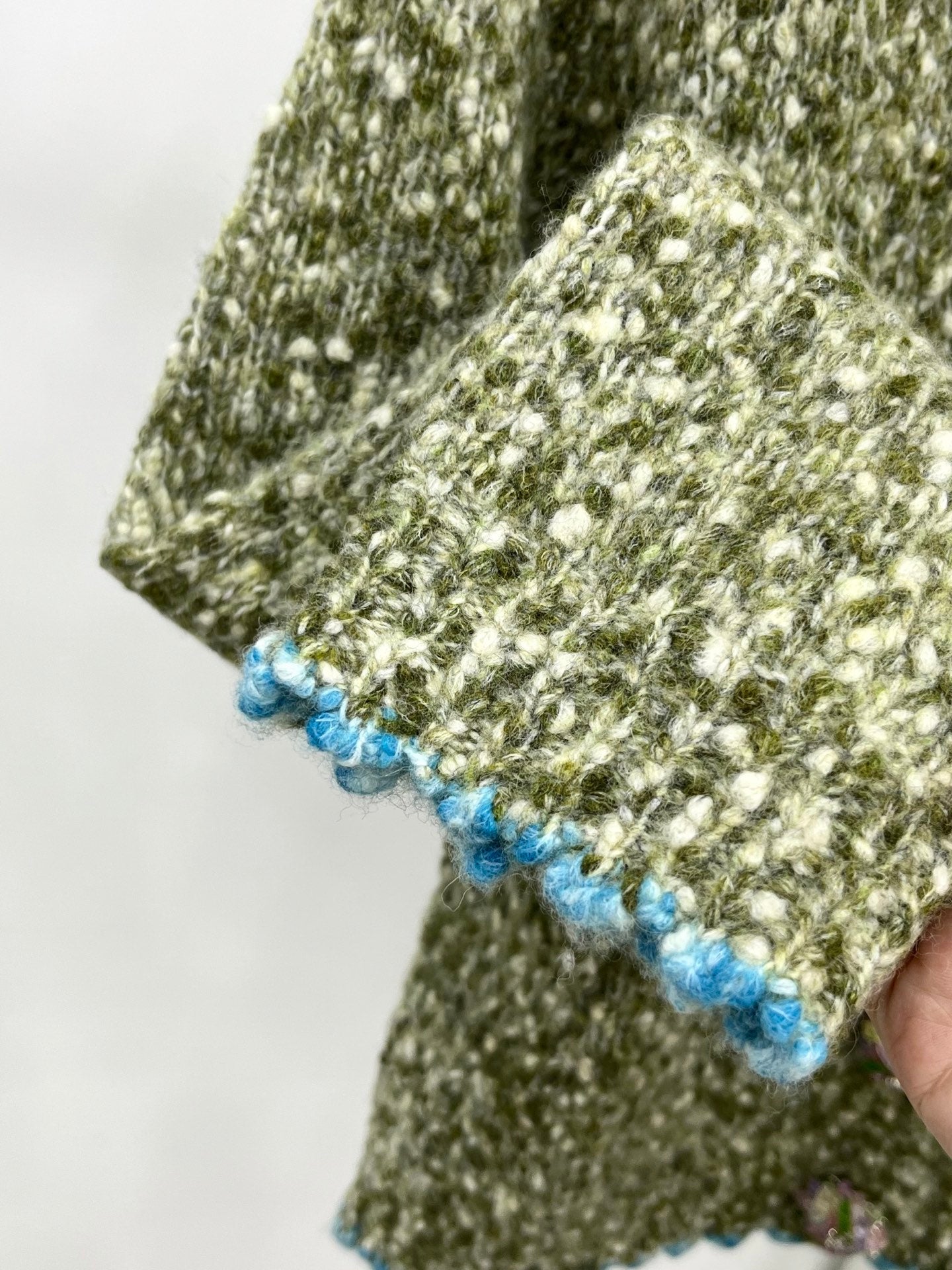 25 Handmade large diamond button cashmere cardigan